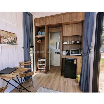 50/75/100mm Wave Sandwich Panel Parede UE Moderno Design Estrutura de aço Edifício para hotéis de madeira ou Mobile Little House Casa pré-fabricada