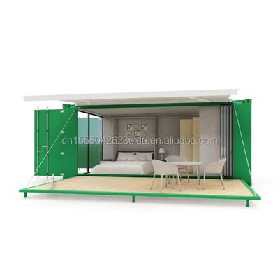 Quadro de aço colorido personalizado Loja de roupas móveis pré-fabricadas com dobra de aço galvanizado