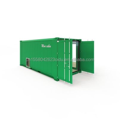 Quadro de aço colorido personalizado Loja de roupas móveis pré-fabricadas com dobra de aço galvanizado