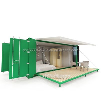 Quadro de aço colorido personalizado Loja de roupas móveis pré-fabricadas com dobra de aço galvanizado