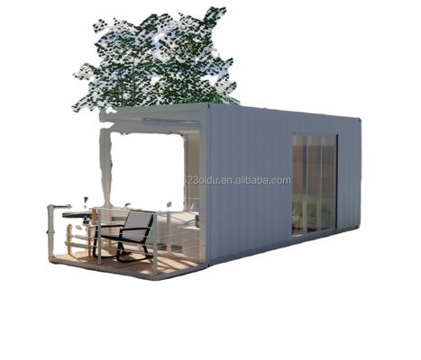 Quadro de aço galvanizado de aço curvado 180g Casa pré-fabricada moderna de 20FT 40FT para transporte de contêineres Jardim Home Hotel