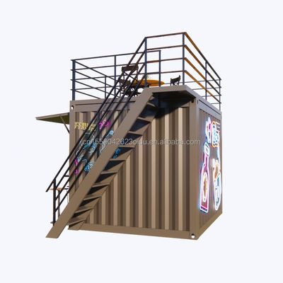 Supermercado de design moderno Container móvel Bar de café Casas 10ft Mini Popup Shop