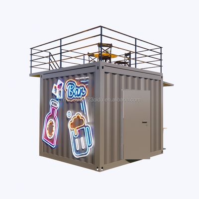 Supermercado de design moderno Container móvel Bar de café Casas 10ft Mini Popup Shop