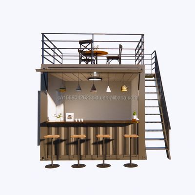 Supermercado de design moderno Container móvel Bar de café Casas 10ft Mini Popup Shop