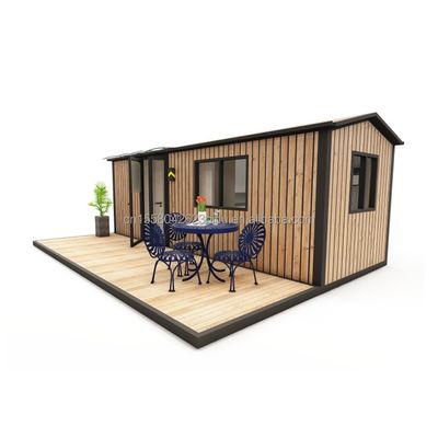 Casa de contêiner de madeira de luxo personalizável Design moderno aço pré-fabricado exterior 20ft 40ft contêiner expansível