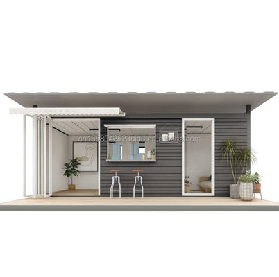 50/75/100mm Container House com cozinha e banheiro para o mercado da UE com 2 quartos e design de luxo