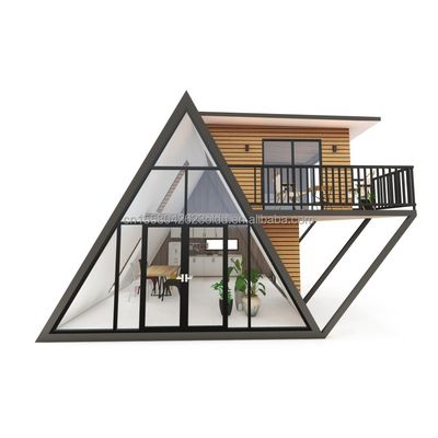 Hotel de 20 pés ou 40 pés Estrutura em forma de triângulo desmontável e expansível Cabaina pequena Casa em A-Frame para quarto ou villa