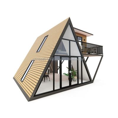 Hotel de 20 pés ou 40 pés Estrutura em forma de triângulo desmontável e expansível Cabaina pequena Casa em A-Frame para quarto ou villa