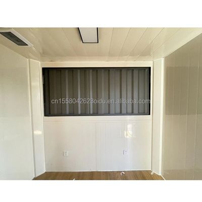 10ft Mini Pop Up Shop Container Casa Restaurante Loja Street Food Kiosk Container com Tubos Quadrados de Aço Galvanizado