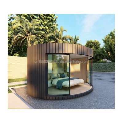 Família ou Hotel 20ft ou 40ft Casas de madeira pré-fabricadas Container de embalagem plana com aço e painel de sanduíche Estrutura principal