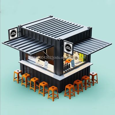 Café Bar Street Restaurant Garden Booth 10 pés em 20ft ou 40ft com 50/75/100mm Wave Sandwich Panel