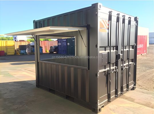Café Bar Street Restaurant Garden Booth 10 pés em 20ft ou 40ft com 50/75/100mm Wave Sandwich Panel