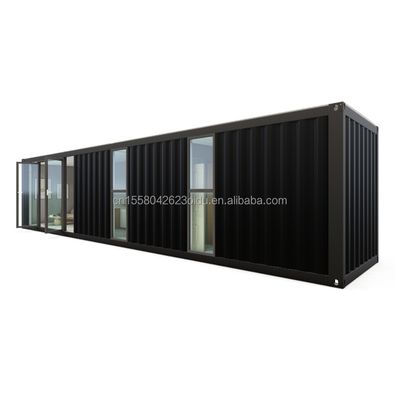 Hotel 40ft Prefab Modular Container dobrável rápida construção Casa pequena com tubos quadrados de aço galvanizado Estrutura principal