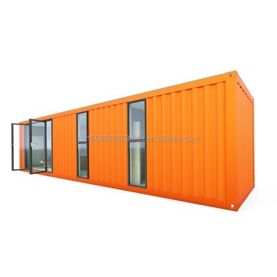 Hotel 40ft Prefab Modular Container dobrável rápida construção Casa pequena com tubos quadrados de aço galvanizado Estrutura principal