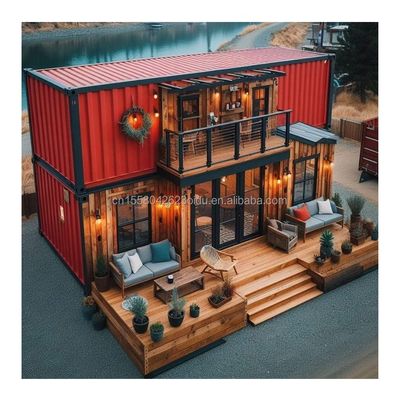 20ft Modern Luxury Prefab House Painel Sandwich de Aço Container de Envio Modificado para Jardim ao Ar Livre