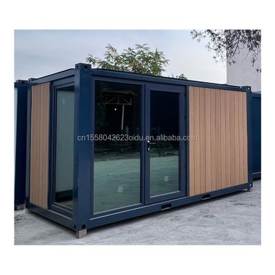 EU 20ft Casa pré-fabricada de luxo moderna Jardim ao ar livre Casas de madeira com estrutura de aço