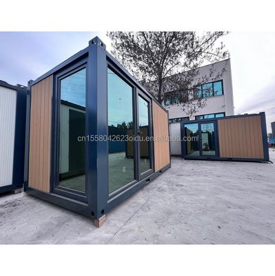 EU 20ft Casa pré-fabricada de luxo moderna Jardim ao ar livre Casas de madeira com estrutura de aço