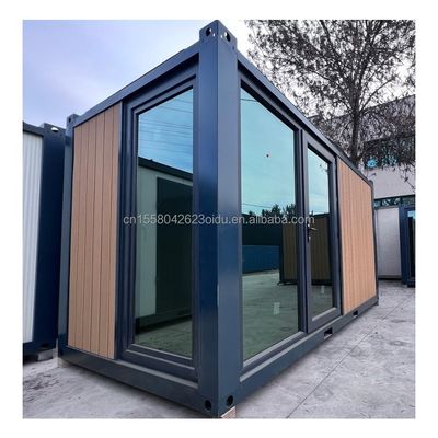 EU 20ft Casa pré-fabricada de luxo moderna Jardim ao ar livre Casas de madeira com estrutura de aço