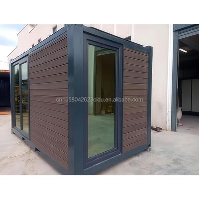 EU 20ft Casa pré-fabricada de luxo moderna Jardim ao ar livre Casas de madeira com estrutura de aço