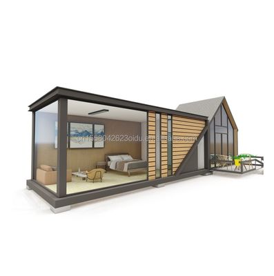 50/75/100mm Wave Sandwich Panel Parede para Mall em Triângulo Estrutura de aço Design da UE Moderna Flat Pack Container House