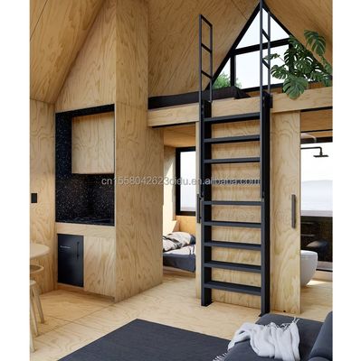 Moderno A-Triângulo Casa Pequena Casa pré-fabricada Trailer Casa Flat Pack aço e painel de sanduíche Casa móvel para hotel ou outros fins