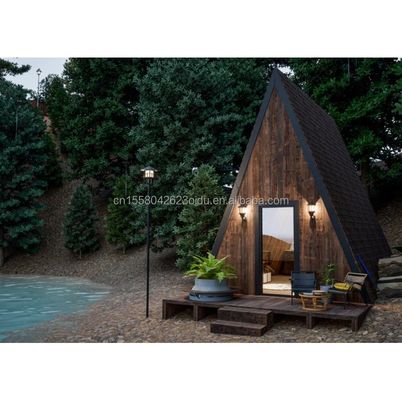 Galvanizado de aço de curvatura pré-fabricado Casa Floresta Viva quarto de hotel para vida ao ar livre moderna e recipiente especializado