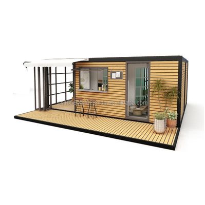 Alojamento Hotel 2024 Estilo Luxo Prefabricado Mini Casa Portátil com 50/75/100mm Wave Sandwich Panel Paredes e Design