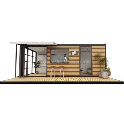Alojamento Hotel 2024 Estilo Luxo Prefabricado Mini Casa Portátil com 50/75/100mm Wave Sandwich Panel Paredes e Design