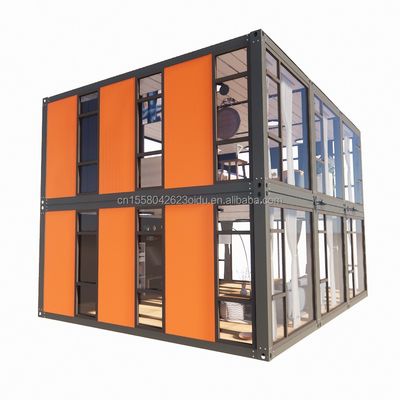 Hotel Flat Pack Produto de aço Design moderno Apartamento fabricado por Cbox Luxury Casa de contêiner portátil de duas camadas