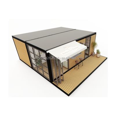 Alojamento Hotel 2024 Estilo Luxo Prefabricado Mini Casa Portátil com 50/75/100mm Wave Sandwich Panel Paredes e Design