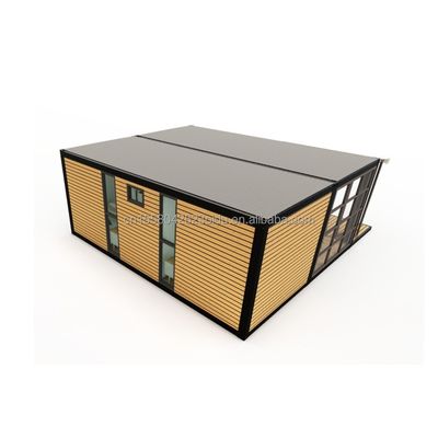 Alojamento Hotel 2024 Estilo Luxo Prefabricado Mini Casa Portátil com 50/75/100mm Wave Sandwich Panel Paredes e Design