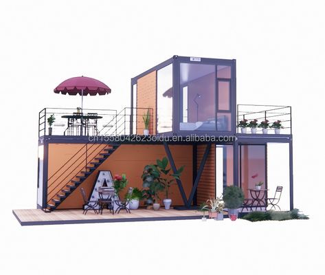 50/75/100mm Wave Sandwich Panel Parede 20 pés Container de Envio Portátil Loja de Vestuário Loja Móvel Prefabricada Loja Pop-up Loja de Varejo