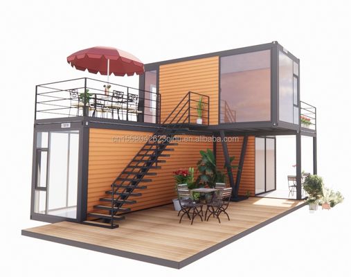 50/75/100mm Wave Sandwich Panel Parede 20 pés Container de Envio Portátil Loja de Vestuário Loja Móvel Prefabricada Loja Pop-up Loja de Varejo