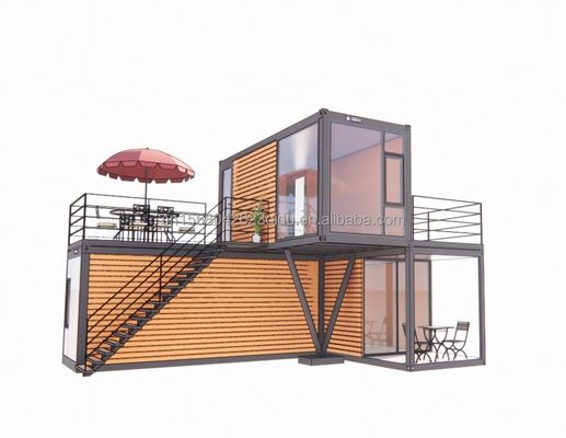 50/75/100mm Wave Sandwich Panel Parede 20 pés Container de Envio Portátil Loja de Vestuário Loja Móvel Prefabricada Loja Pop-up Loja de Varejo