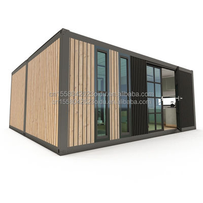 Casa Móvel Desmontável Personalizável UE Dois Quartos Dois Containers Prefabricados de 20 pés para Vida Personalizada