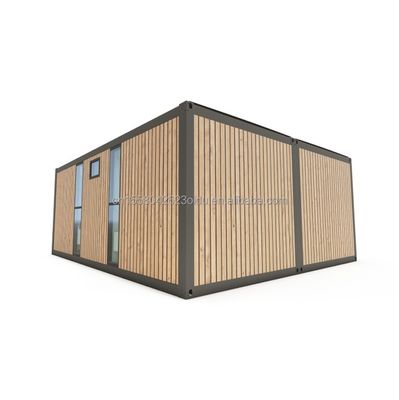 Casa Móvel Desmontável Personalizável UE Dois Quartos Dois Containers Prefabricados de 20 pés para Vida Personalizada