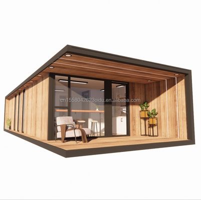 Aço galvanizado flexível portátil modular 2-3 quartos pré-fabricados Flat Pack Cabana de jardim móvel Hotéis Villas Casas prontas