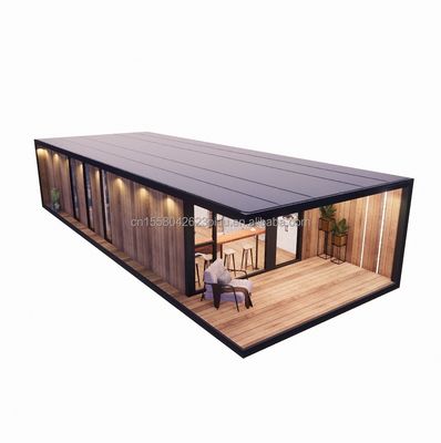 Aço galvanizado flexível portátil modular 2-3 quartos pré-fabricados Flat Pack Cabana de jardim móvel Hotéis Villas Casas prontas