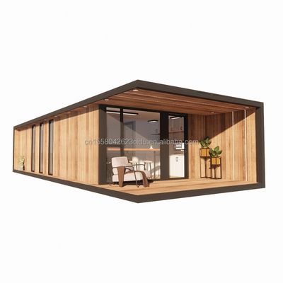 Aço galvanizado flexível portátil modular 2-3 quartos pré-fabricados Flat Pack Cabana de jardim móvel Hotéis Villas Casas prontas