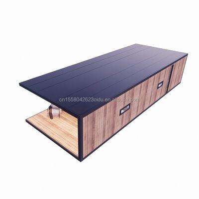 Aço galvanizado flexível portátil modular 2-3 quartos pré-fabricados Flat Pack Cabana de jardim móvel Hotéis Villas Casas prontas