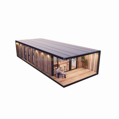 Aço galvanizado flexível portátil modular 2-3 quartos pré-fabricados Flat Pack Cabana de jardim móvel Hotéis Villas Casas prontas
