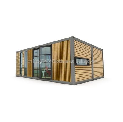 Aço galvanizado curvado 180g Design moderno 2 quartos pré-fabricados Casa de contêineres expansível para aplicação comercial