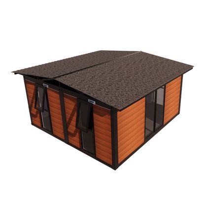 20ft 40ft resistente ao vento Luxury Modular Steel Contêineres dobráveis para casas personalizadas Parede 50/75/100mm Wave Sandwich Panel
