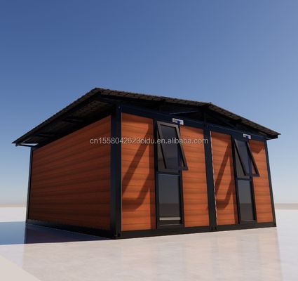20ft 40ft resistente ao vento Luxury Modular Steel Contêineres dobráveis para casas personalizadas Parede 50/75/100mm Wave Sandwich Panel