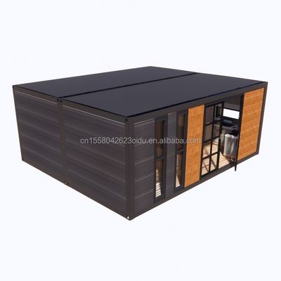 Moderno 2 dormitórios Container de aço expansível Casa pré-fabricada Design para aplicação do shopping Variantes de cores personalizadas