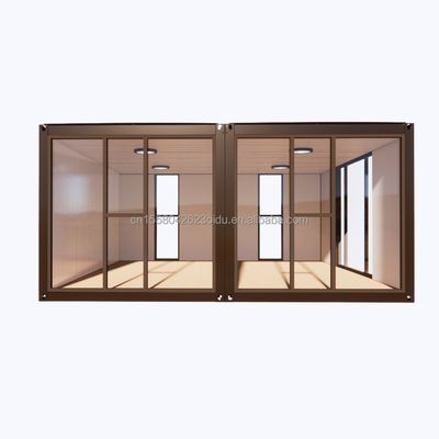 Casa de contêineres de aço pré-fabricada de 2 quartos para aplicação de shopping