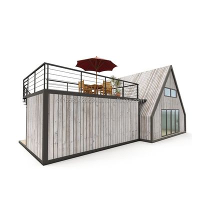 Cores personalizadas Casa de contêineres moderna UE pré-fabricada Casa portátil pequena Casa modular Casas de aço leve Casa pré-fabricada