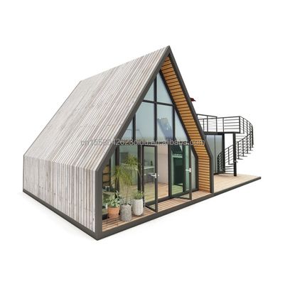 Cores personalizadas Casa de contêineres moderna UE pré-fabricada Casa portátil pequena Casa modular Casas de aço leve Casa pré-fabricada