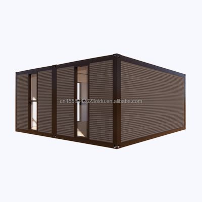Casa de contêineres de aço pré-fabricada de 2 quartos para aplicação de shopping