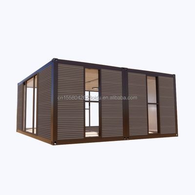 Casa de contêineres de aço pré-fabricada de 2 quartos para aplicação de shopping